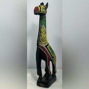 Handmade authentic beaded Giraffe and Elephant